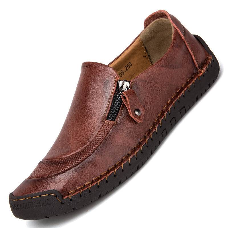 Men's Large Size Leather Shoes – Handcrafted Quality - Pasha