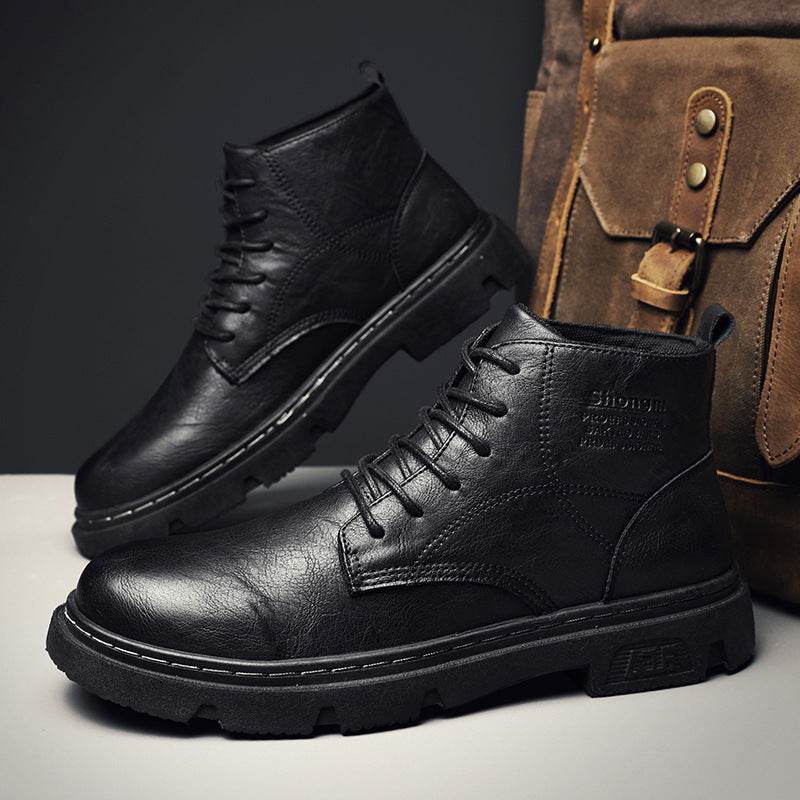 Men's Vintage Motorcycle Boots – Classic & Durable - Pasha