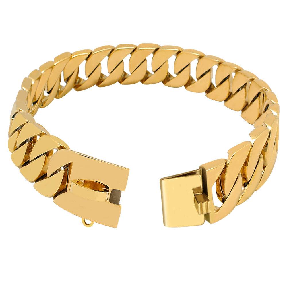 Stainless Steel Dog Chain – Durable Dog Collar in Various Sizes - Pasha