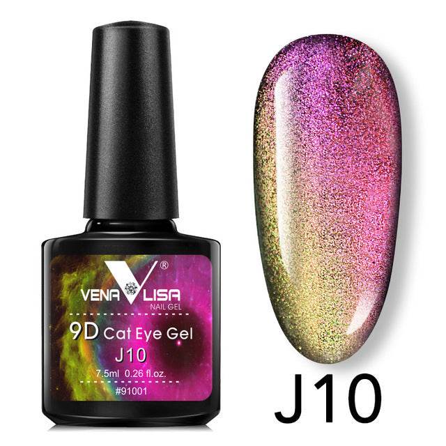 Venalisa 9D Gel Polish Cat Eye Magic – Galaxy Starry Magnetic Multicolor 5ml - Pasha