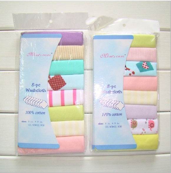 Cotton Newborn Baby Towels 8-Piece Set – 100% Cotton for Versatile Use - Pasha