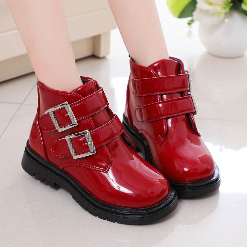 Stylish and Durable PU Kids Short Boots – Perfect for Boys and Girls - Pasha