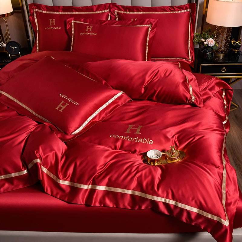 Ice Silk Bed Sheet Set - Pasha