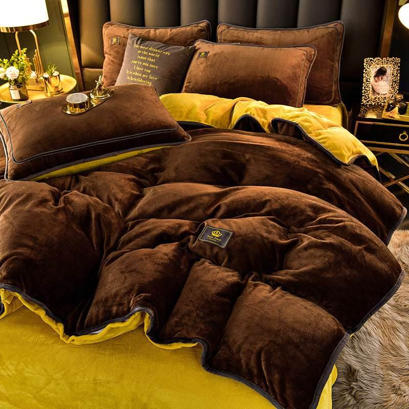 Winter Flannel Duvet Cover – Thick & Double-Sided - Pasha