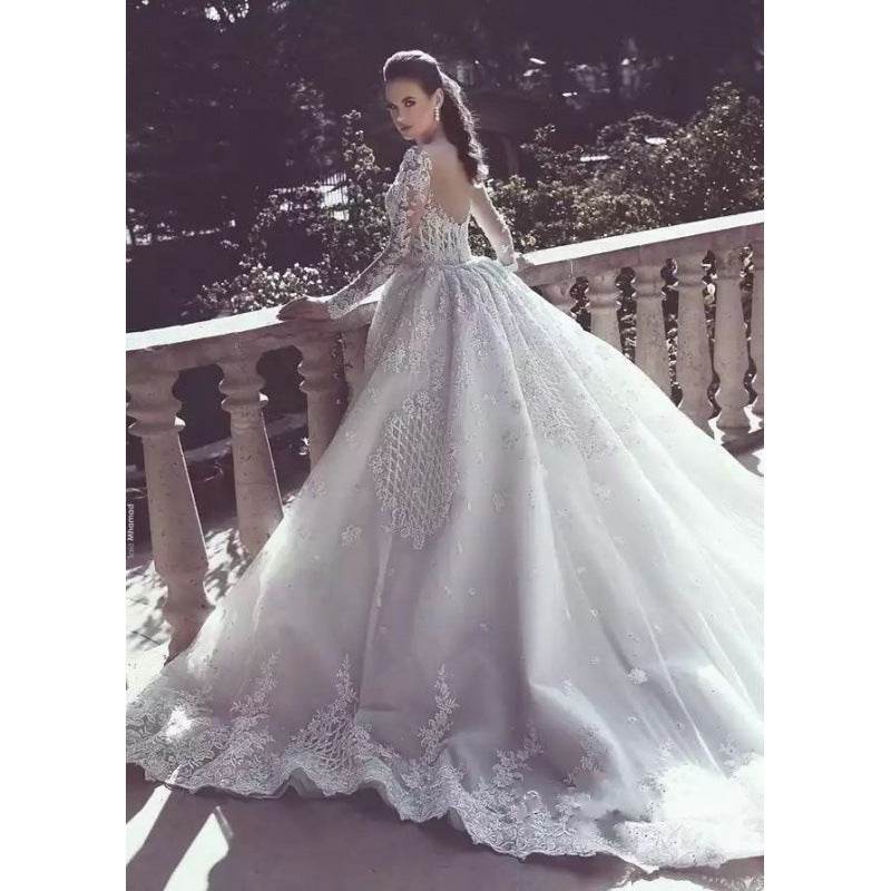 African Mermaid Wedding Dress with Long Sleeves Pasha Store - Pasha