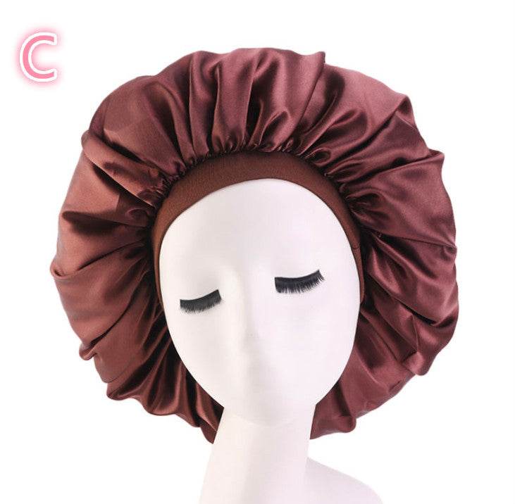 Beauty Satin Silk Hair Bonnet – Elegant Sleep Night Cap with Beautiful Print - Pasha