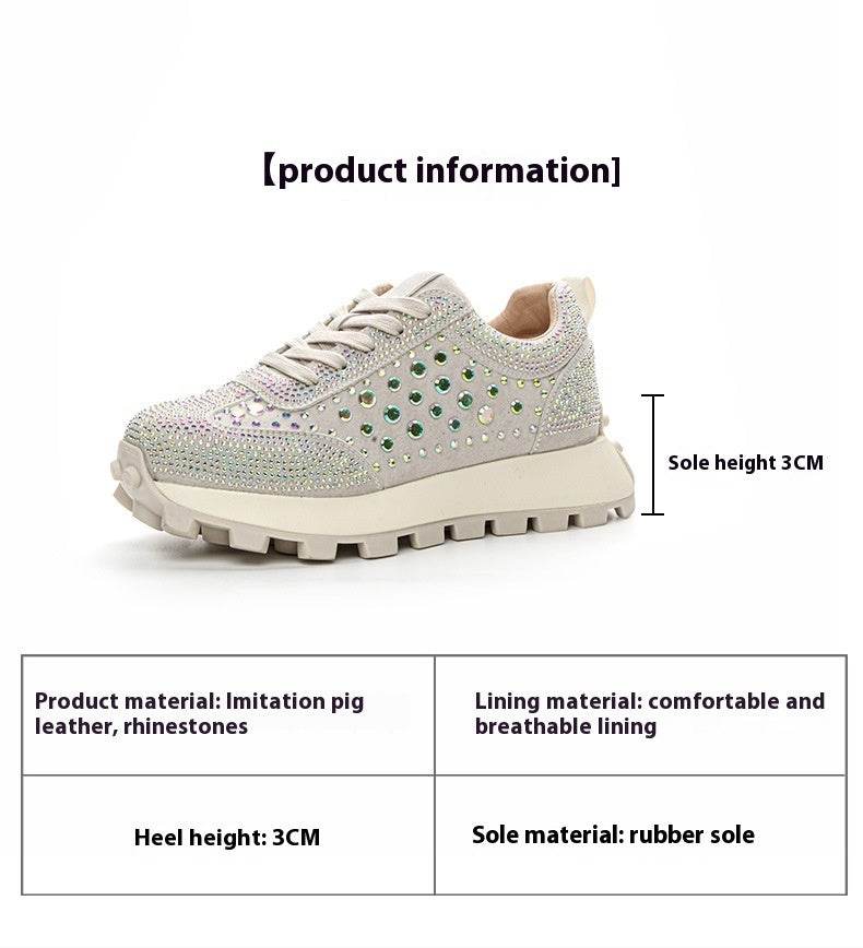 Rhinestone Leather Cortez Pumps for women - Pasha