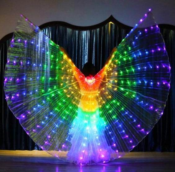 LED Butterfly Wings – Light-Up Costume Accessory - Pasha