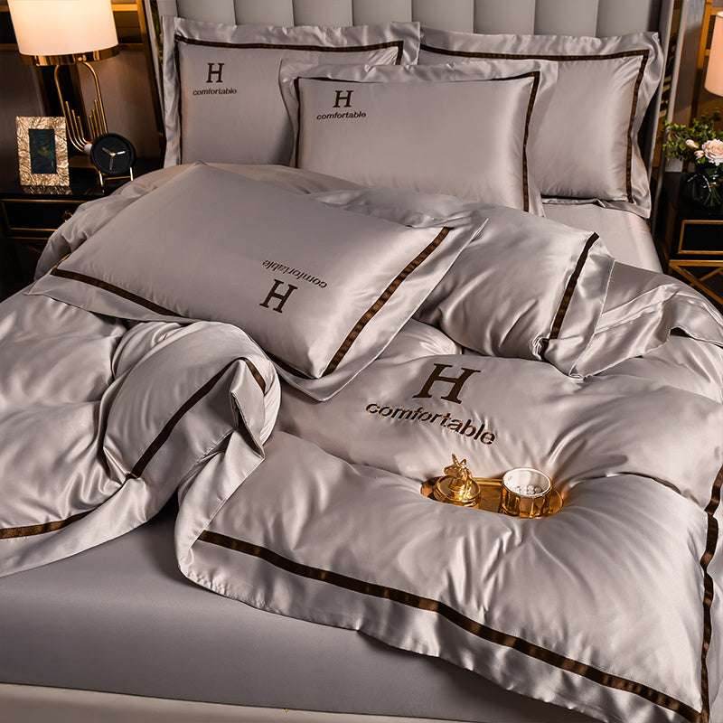 Ice Silk Bed Sheet Set - Pasha