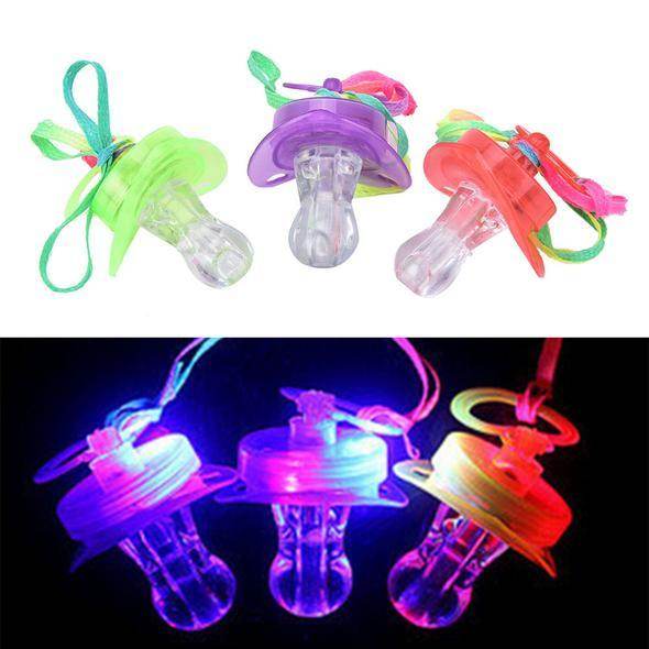 LED Pacifier & Whistle – Colorful Party Toy with Blinking Lights - Pasha