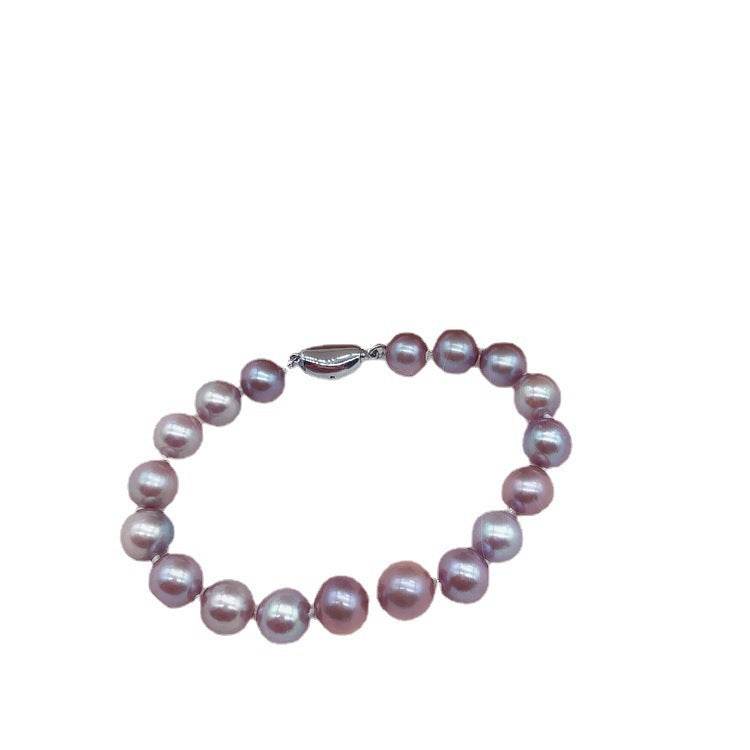 Princess Series Purple Simple Bracelet – Elegant Freshwater Pearl Jewelry - Pasha