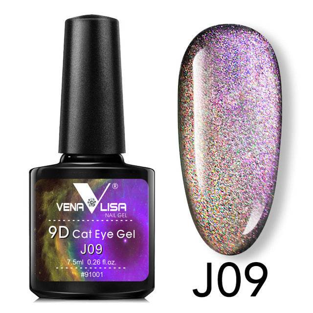 Venalisa 9D Gel Polish Cat Eye Magic – Galaxy Starry Magnetic Multicolor 5ml - Pasha
