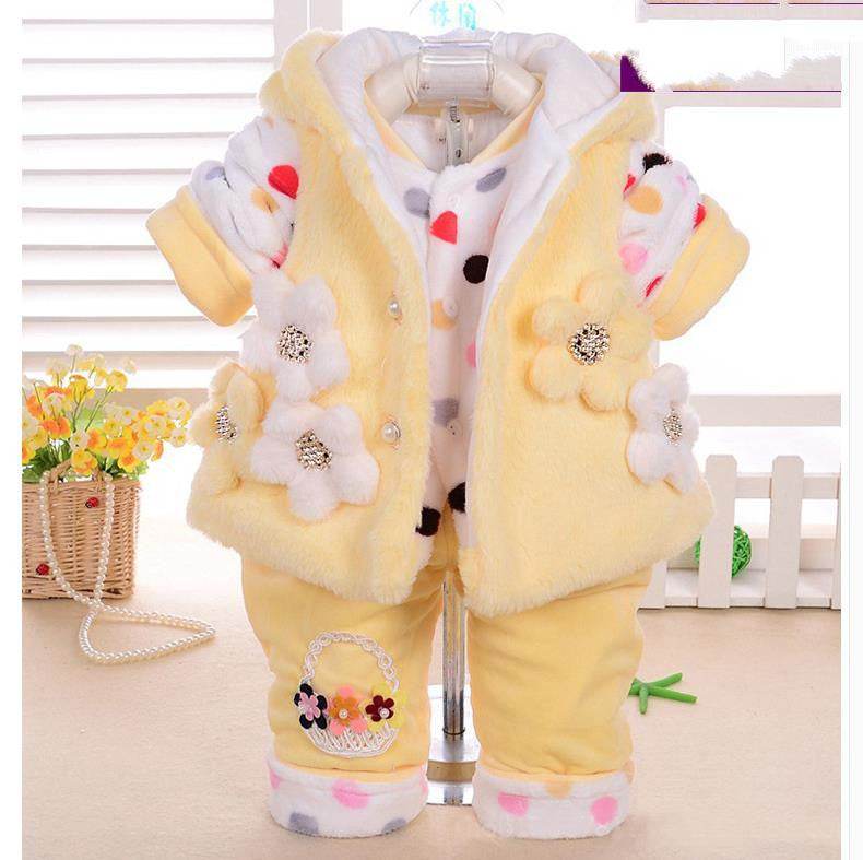 Charming Autumn Three-Piece Set for Girls (1-2 Years) – Fun Cartoon Design & Eco-Friendly - Pasha