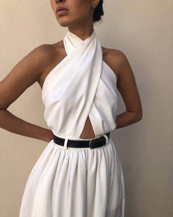 Women's Wide-Leg Jumpsuit – Elegant White Jumpsuit - Pasha