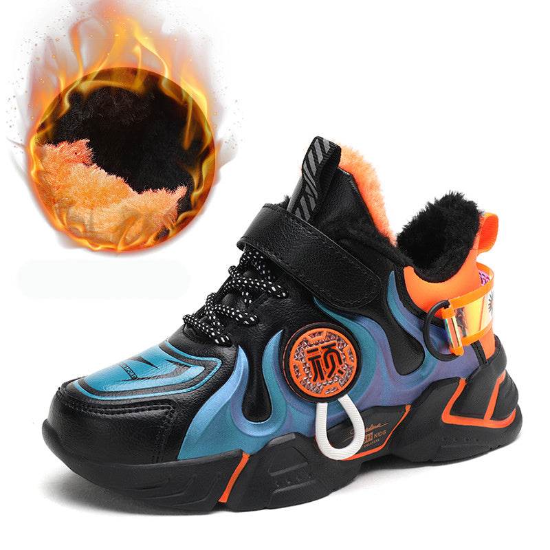 Cool Kids' Sports Shoes – Stylish & Comfortable Faux Leather Sneakers for Active Children - Pasha