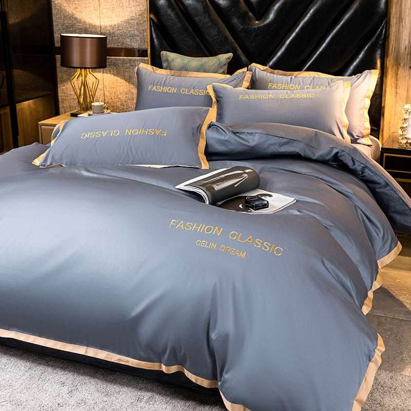 Personalized Cotton Bedding Set – Embroidered Quilt - Pasha
