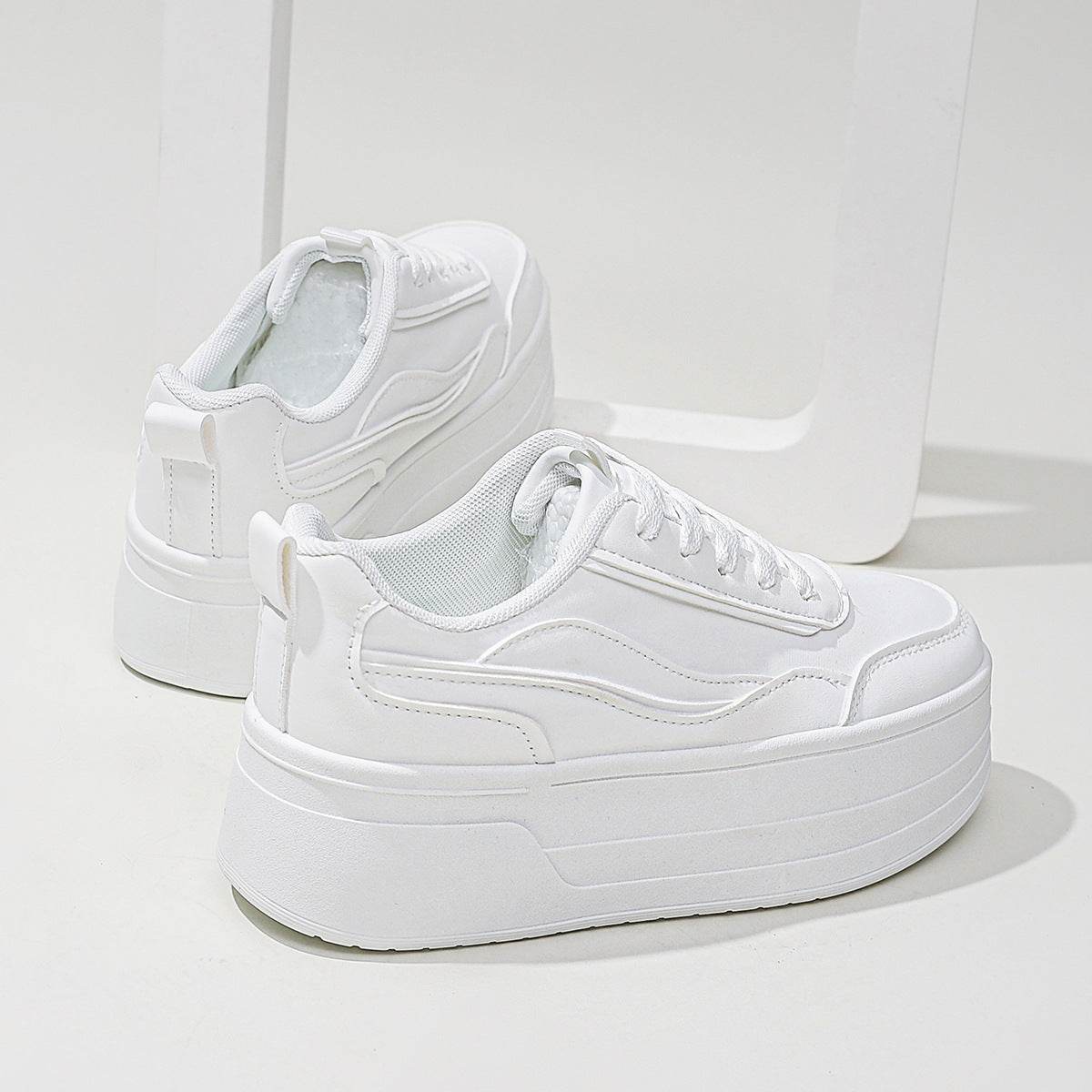 Platform Sport White Shoes for women - Pasha