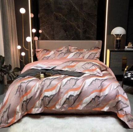 Black Gold Jacquard Bedding – Luxury Cotton Set - Pasha