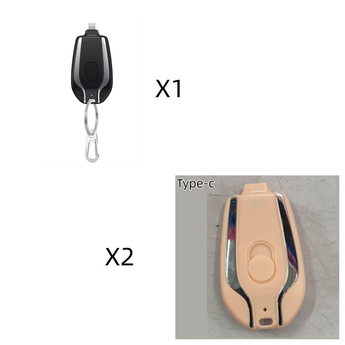 Mini Keychain Emergency Power Bank – Portable Charger for Smartphones and Tablets - Pasha
