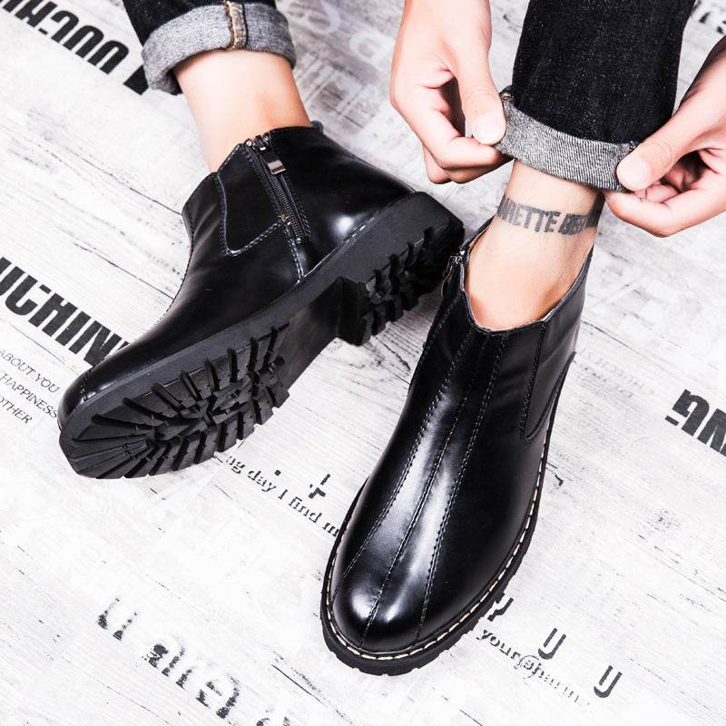 Men's Retro Martin Boots – Classic Cowhide Style - Pasha