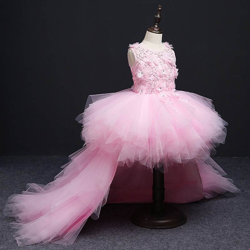Princess Evening Dress for Girls with Removable Train – Perfect for Special Occasions - Pasha