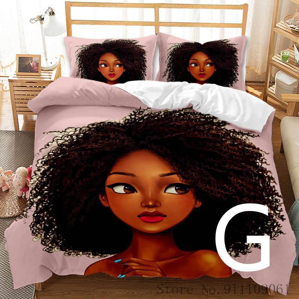 African Girl Bedding Set – For Children's Room - Pasha