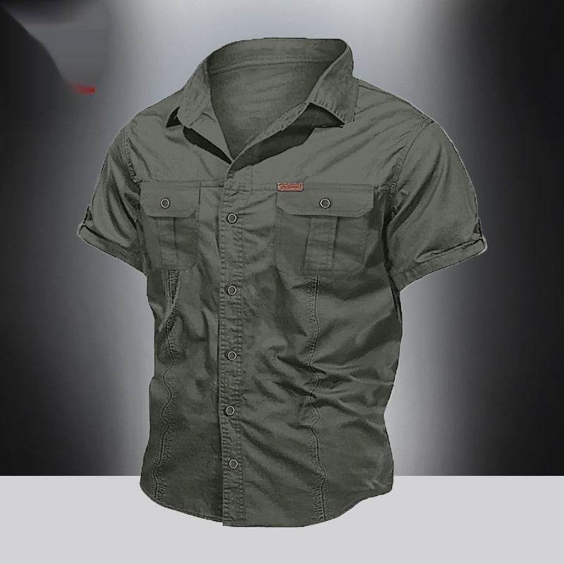 Men´s Summer Workwear Look with Short Sleeves-pure cotton - Pasha