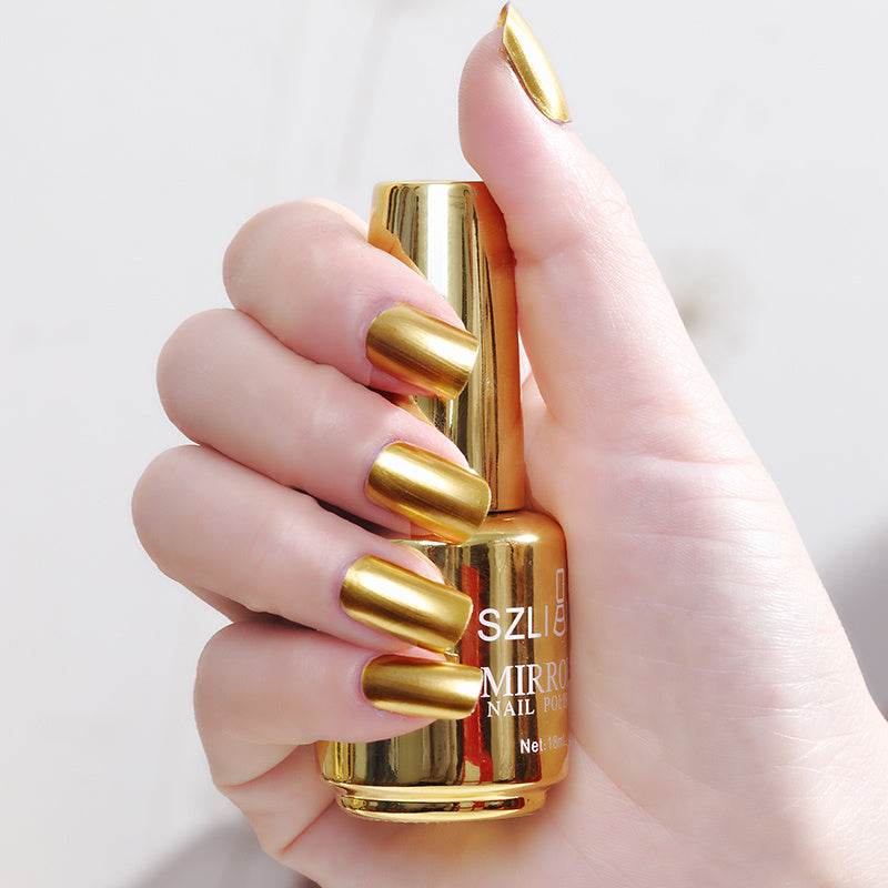 Mirror Silver Nail Polish – Metallic Stainless Steel Color - Pasha