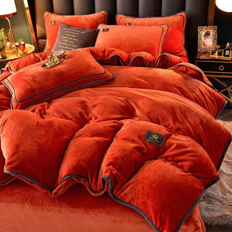 Winter Flannel Duvet Cover – Thick & Double-Sided - Pasha