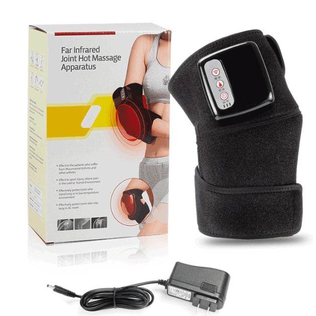 Knee Vibration Massager – Portable Joint & Muscle Pain Relief Device with Heat and Magnet Therapy - Pasha