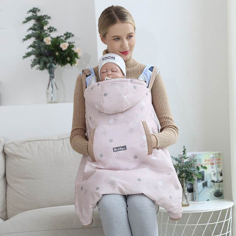 Baby Waist Hoodie Backstrap Coat – Warm & Cozy Winter Jacket for Infants - Pasha
