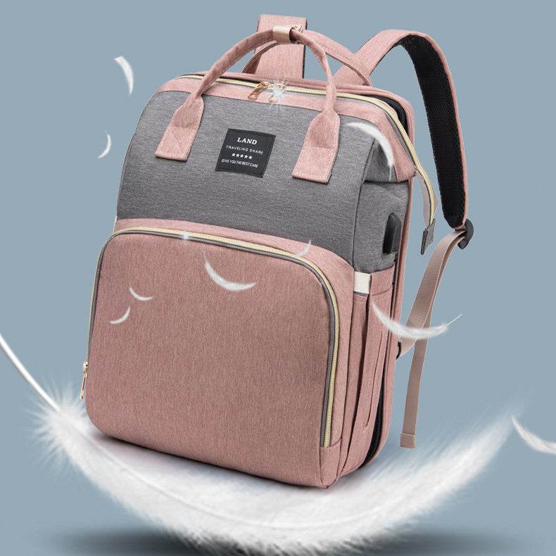 New Mama Baby Crib Backpack – Stylish & Functional Diaper Bag for Modern Moms - Pasha