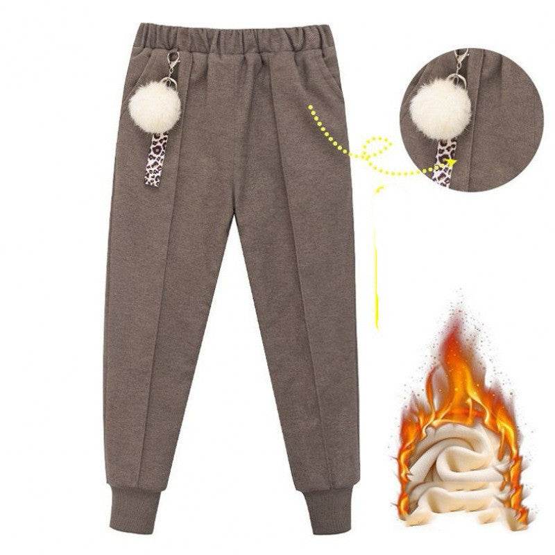 Larger Kids Cotton Woolen Cloth Pants – Comfortable and Warm Winter Pants - Pasha