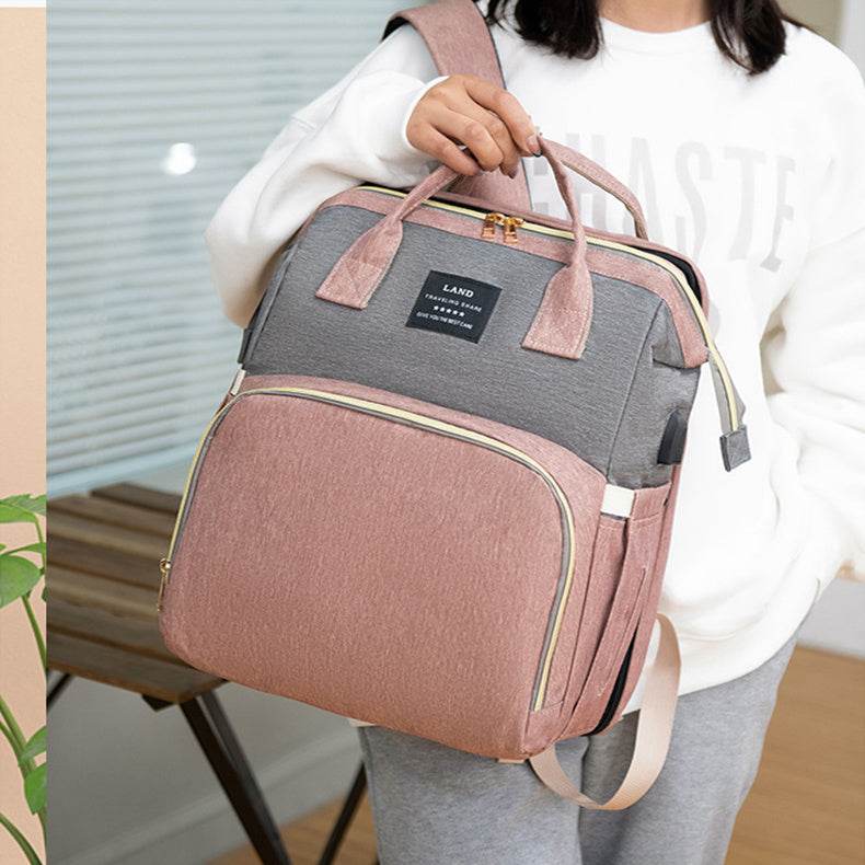 New Mama Baby Crib Backpack – Stylish & Functional Diaper Bag for Modern Moms - Pasha