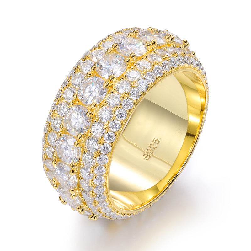 S925 Sterling Silver Mosonite Ring - Elegant Unisex Jewelry for Every Occasion - Pasha