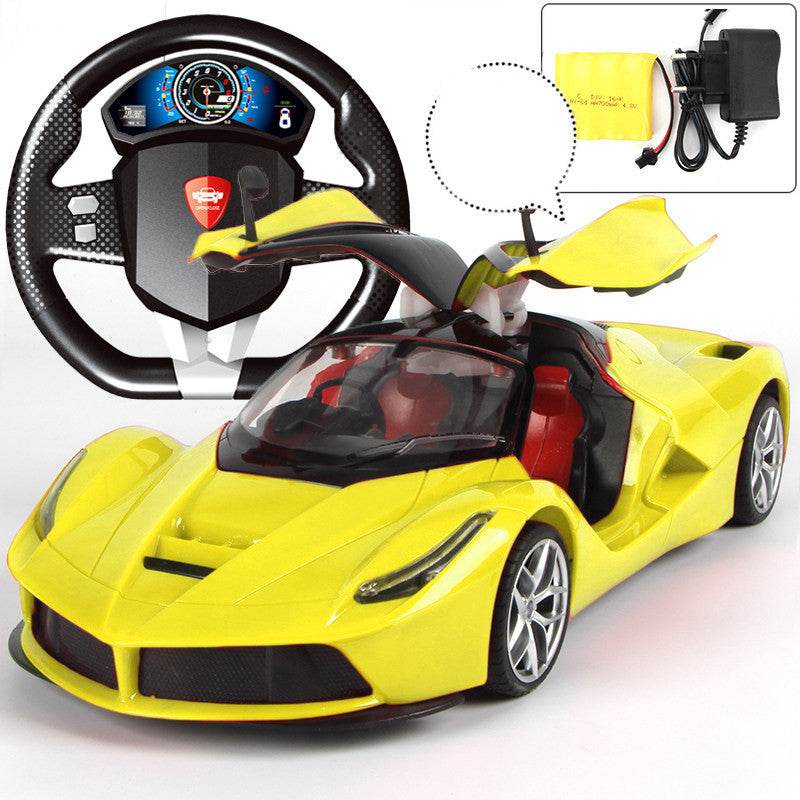 Kid´s Racing Car with Steering Wheel-Door Opening Car - Pasha