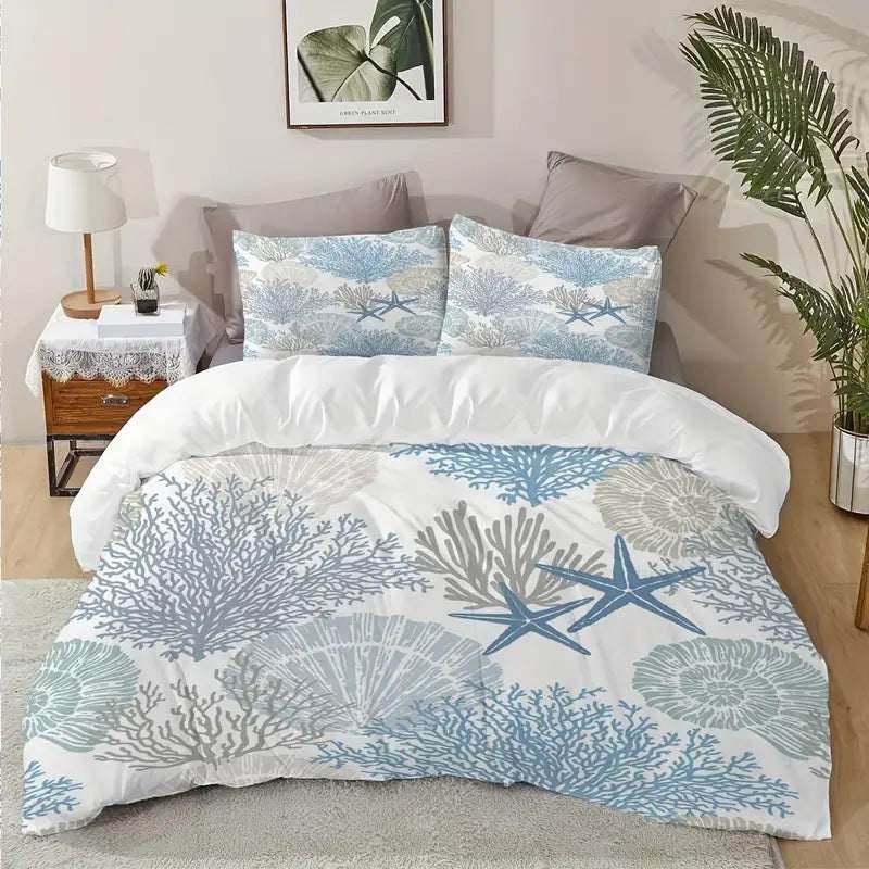 Starfish Duvet Cover Set – Creative & Coastal - Pasha