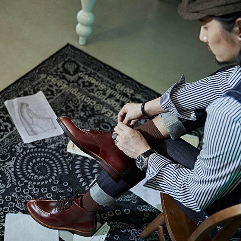 Men´s Leather Shoes-Cowhide Leather - Pasha