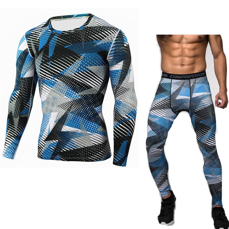 Men´s Camouflage Compression Baselayer Set for workouts - Pasha