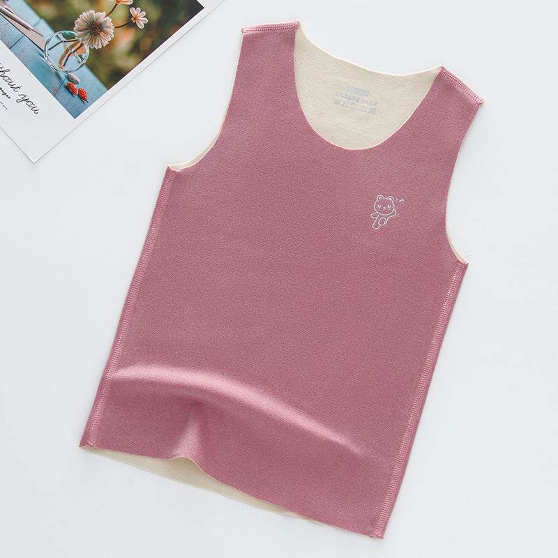 Children's Seamless Reversible Brushed Sleeveless Vest – Comfort & Style - Pasha