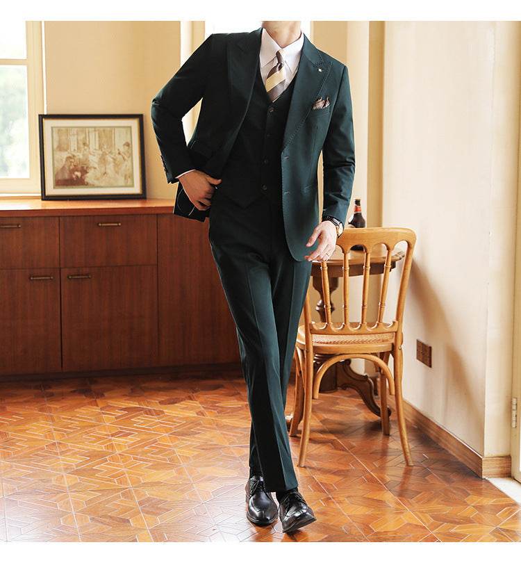 Men´s Suit-High End 3 piece Wedding Suit - Pasha