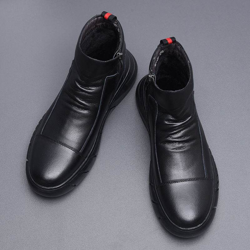 Men's High Top Leather Boots – Casual & Stylish - Pasha