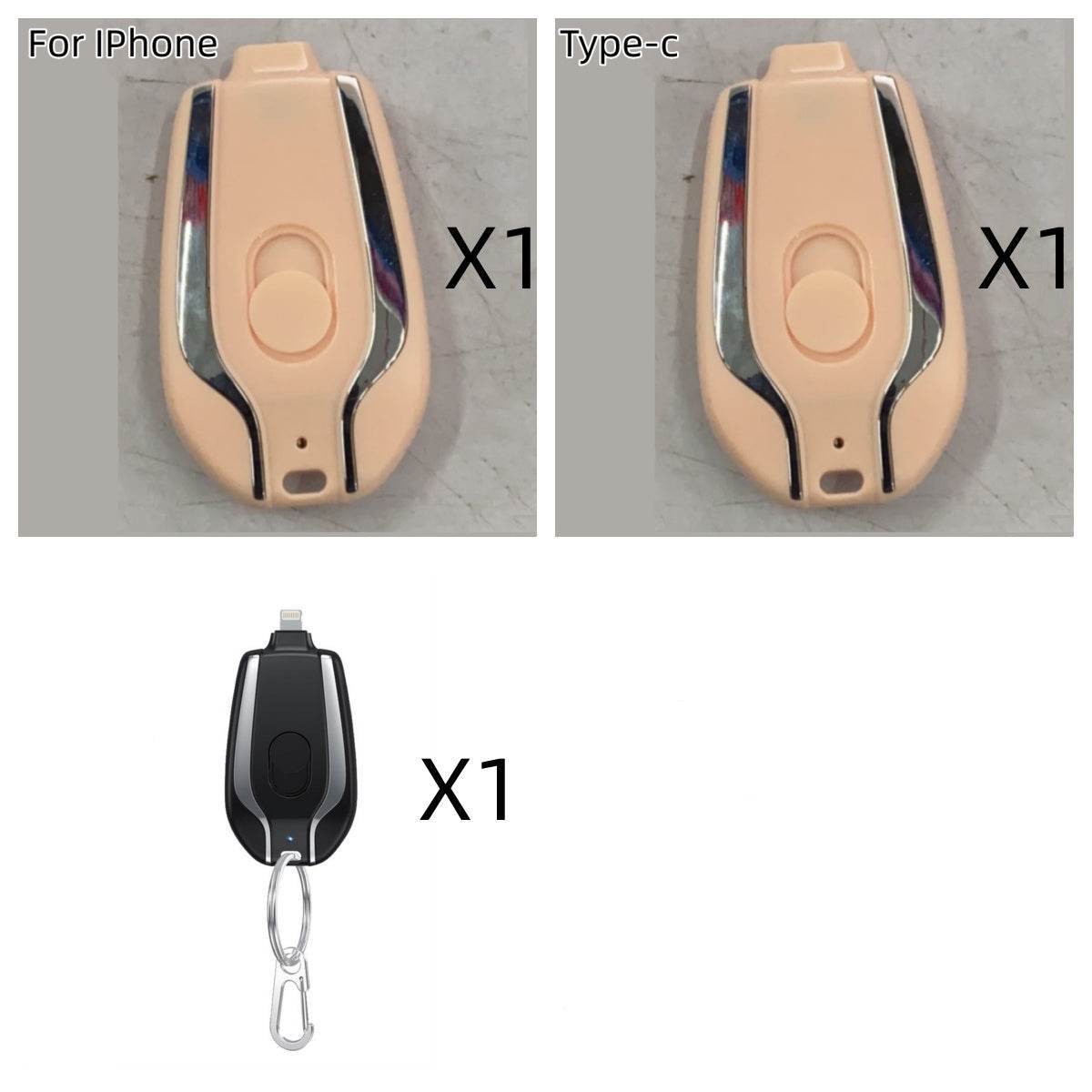 Mini Keychain Emergency Power Bank – Portable Charger for Smartphones and Tablets - Pasha