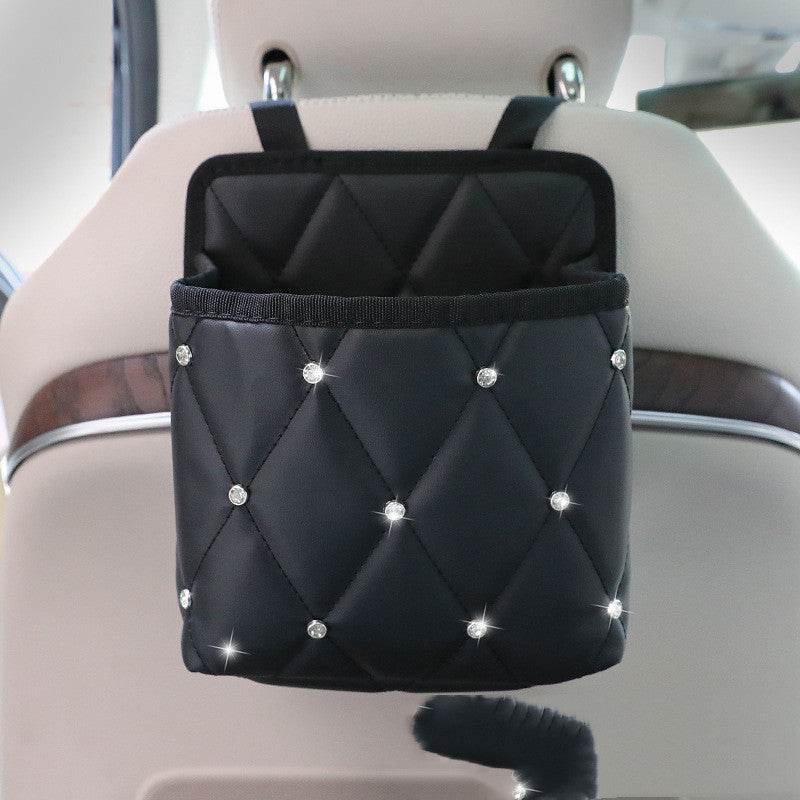 Versatile Car Storage Bag & Organizer with Multifunctional Car Cleaning Brush – Stylish Handbag Holder for Your Vehicle - Pasha