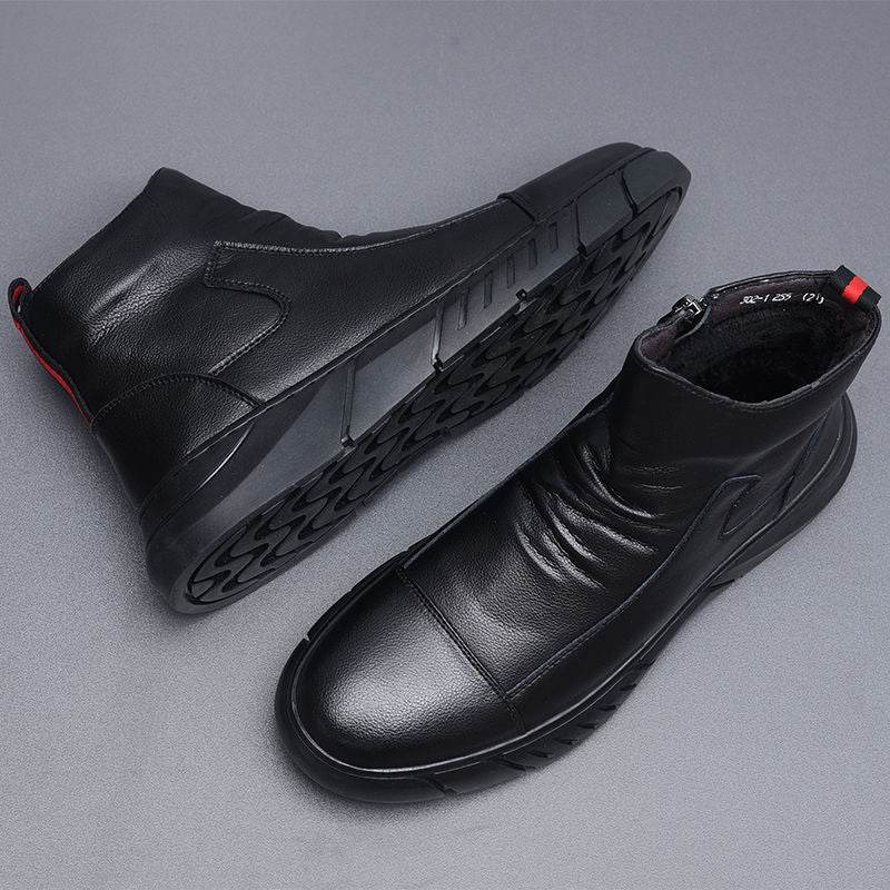 Men's High Top Leather Boots – Casual & Stylish - Pasha