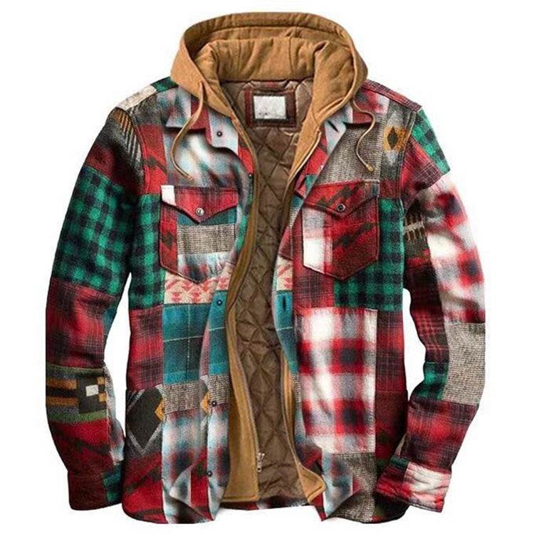Men´s Retro Hooded Jacket Coat Shirt-style and comfort - Pasha