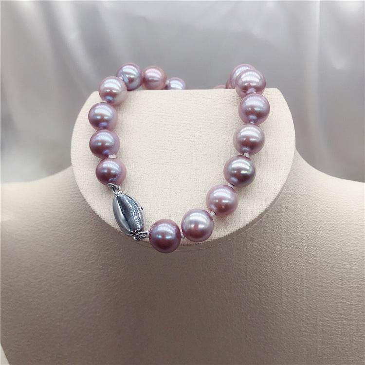 Princess Series Purple Simple Bracelet – Elegant Freshwater Pearl Jewelry - Pasha