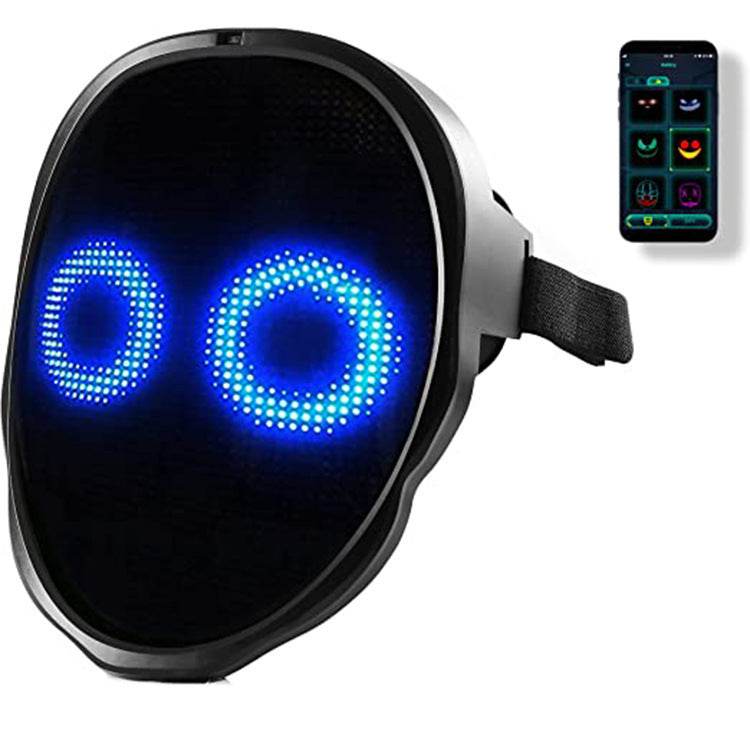 LED Glow Face Mask - Ergonomic Halloween & Party Mask for Unforgettable Celebrations - Pasha