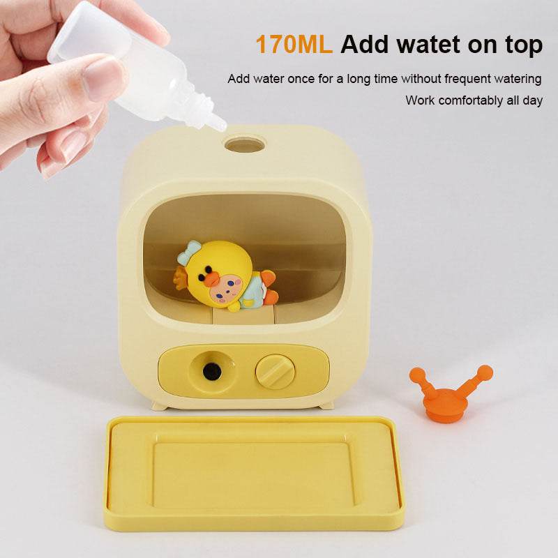 Creative Home Desktop Mini TV-Shaped Humidifier with Ambient Lighting - Pasha