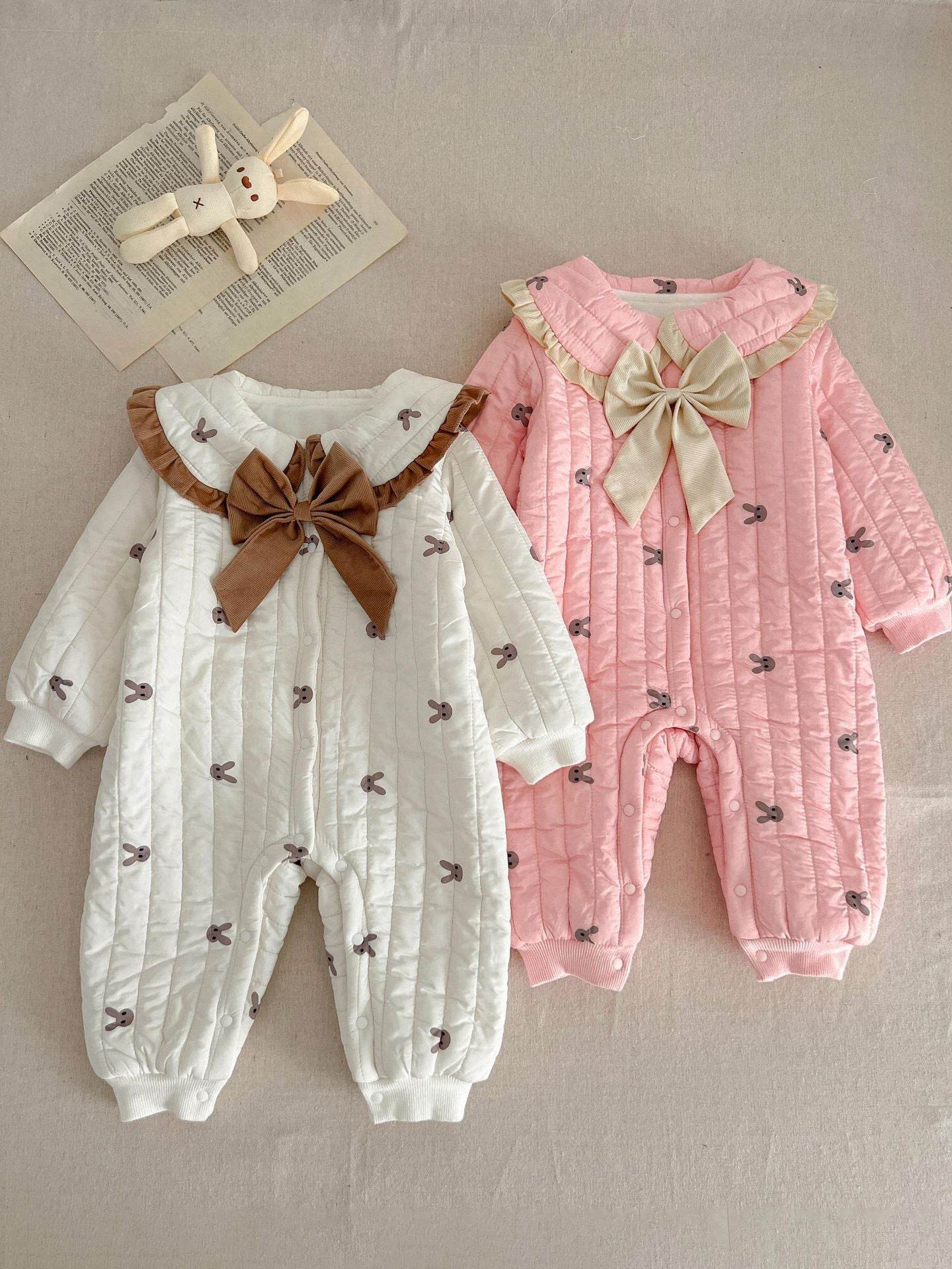 Adorable Baby Winter Overall – Retro Style Cotton Jumpsuit for Newborns and Infants - Pasha